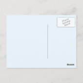 Carte Postale Calendrier bleu Alice 2024 par Janz Postcard (Dos)