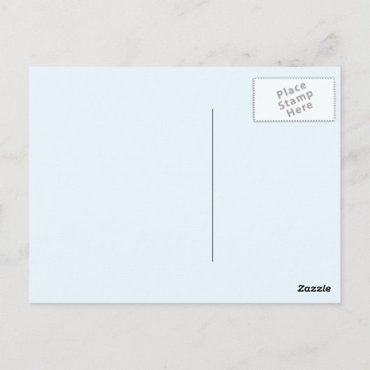 Carte Postale Calendrier bleu Alice 2024 par Janz Postcard (Dos)