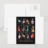 Carte Postale Calendrier central de l'homme pauvre (Devant / Derrière)