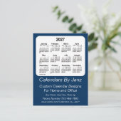 Carte Postale Calendrier commercial bleu de la boîte de police 2 (Debout devant)