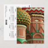 Carte postale Calendrier Cupolas 2012 (Devant / Derrière)