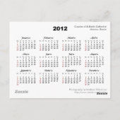 Carte postale Calendrier Cupolas 2012 (Dos)