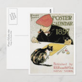 Carte Postale Calendrier de l'affiche 1897 (Devant / Derrière)