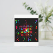 Carte Postale Calendrier de l'arrivée (Debout devant)