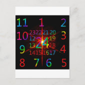 Carte Postale Calendrier de l'arrivée (Devant)