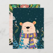 Carte postale Calendrier de l'ours (Devant / Derrière)