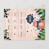 Carte Postale Calendrier de l'ours mûr (Dos)