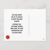 Carte postale Calendrier de Noël (Dos)