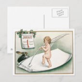Carte Postale Calendrier de résolution de lettre de chérubin d'a (Devant / Derrière)