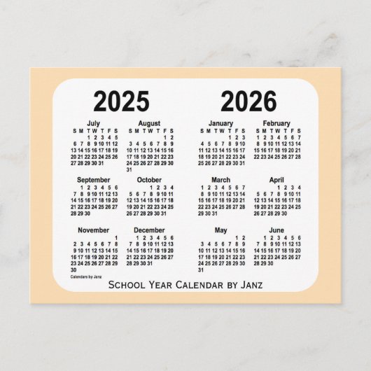 Carte Postale Calendrier des mini-écoles de blé 2025-2026 par Ja (Devant)
