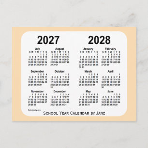 Carte Postale Calendrier des mini-écoles de blé 2027-2028 par Ja