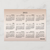 Carte Postale Calendrier des piles de bibliothèque (Dos)