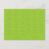 Carte Postale Calendrier d'impression grand format vert jaune 20 (Devant)
