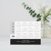 Carte postale Calendrier du logo professionnel 202 (Debout devant)