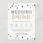 Carte Postale CALENDRIER DU MARIAGE Invités (Devant)