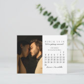 Carte Postale Calendrier du mois moderne de décembre 2023 à sauv (Debout devant)