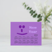 Carte postale Calendrier du Nouvel An 2012 (Debout devant)