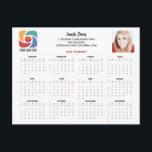 Carte Postale Calendrier Entreprise Logo Entreprise 2023 personn<br><div class="desc">Cette carte postale de calendrier d'affaires moderne est faite sur mesure avec le nom de votre entreprise professionnelle sous le nom de l'agent dans la typographie chic. Ce calendrier minimaliste en noir et blanc présente votre logo et votre photo personnalisée. Outils de marketing contemporain pour une société en 2023. Excellent...</div>