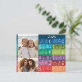 Carte Postale Calendrier et Collage de photos Arrière - plan col (Debout devant)