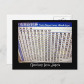 Carte Postale calendrier japonais (Devant / Derrière)