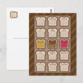 Carte Postale Calendrier Kawaii Bread 2027 (Devant / Derrière)