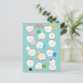 Carte Postale Calendrier Kawaii Life 2025 (Debout devant)
