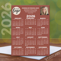 Calendrier - logo, photo, contact professionnel - 