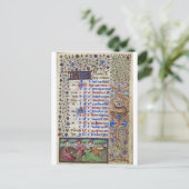 Carte Postale Calendrier médiéval : Avril (Debout devant)