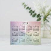 Carte Postale Calendrier mini 2022 Fog Shimmer de Janz (Debout devant)