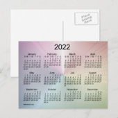 Carte Postale Calendrier mini 2022 Fog Shimmer de Janz (Devant / Derrière)