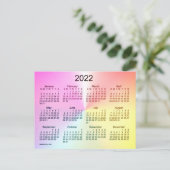 Carte Postale Calendrier mini 2022 Sangria Shimmer de Janz (Debout devant)