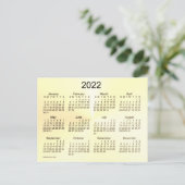 Carte Postale Calendrier Mini 2022 Sepia Shimmer par Janz (Debout devant)