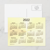 Carte Postale Calendrier Mini 2022 Sepia Shimmer par Janz (Devant / Derrière)