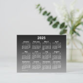 Carte Postale Calendrier mini 2025 noir délavé par Janz (Debout devant)