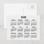 Carte Postale Calendrier mini 2028 Fumée blanche par Janz (Devant / Derrière)