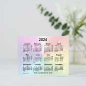 Carte Postale Calendrier mini arc-en-ciel 2024 de Janz (Debout devant)