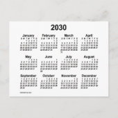 Carte Postale Calendrier mini blanc 2030 de Janz (Devant)
