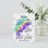Carte Postale Calendrier mini de 6 mois 2024 Rainbows End de Jan (Debout devant)