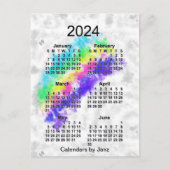 Carte Postale Calendrier mini de 6 mois de Rainbows End 2024 par (Devant)