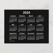 Carte Postale Calendrier Mini Neon 2024 par Janz Postcard (Devant)