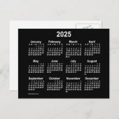 Carte Postale Calendrier Mini Neon 2025 par Janz (Devant / Derrière)