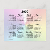 Carte Postale Calendrier mini nuage arc-en-ciel 2030 de Janz (Devant)
