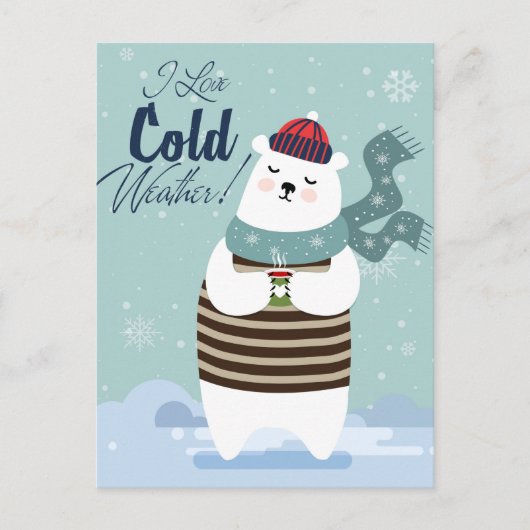 Carte Postale Calendrier ours mignon 2025 (Devant)