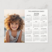 Carte Postale Calendrier - Photo Année complète Vue moderne (Devant)