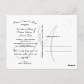 Carte Postale Calendrier photo personnalisé simple Enregistrer l (Dos)