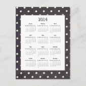 Carte postale Calendrier Polka Dot 2014 (Devant)