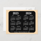 Carte Postale Calendrier scolaire 2023-2024 Blé Neon Mini par Ja (Devant / Derrière)