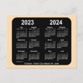Carte Postale Calendrier scolaire 2023-2024 Blé Neon Mini par Ja (Devant)