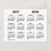 Carte Postale Calendrier scolaire 2037-2038 de l'école White par (Devant)