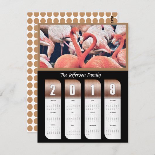 Carte Postale Calendriers photo personnalisés 2019 (Devant / Derrière)